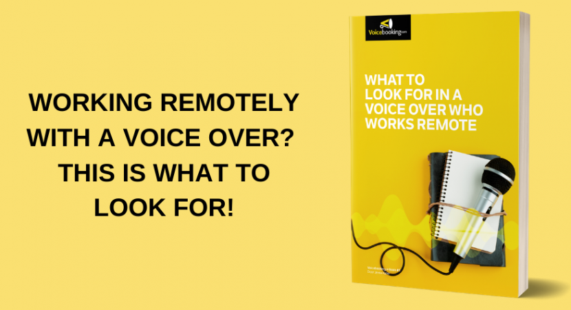 What to look for in a voice over who works remote ebook