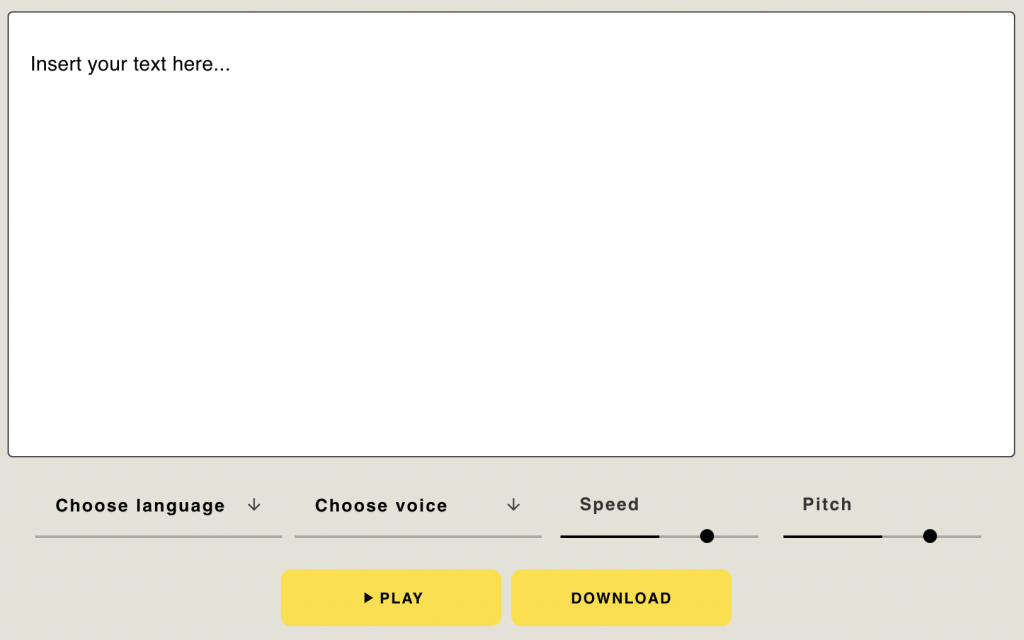 test male voice over with the voice over generator
