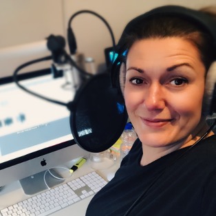 Voiceover with microphone